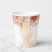 Bruiloft deze Herfst Oranje herfst Papieren Bekers (Rechts)