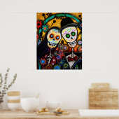 bruiloft DIA DE LOS MUERTOS Poster (Keuken)