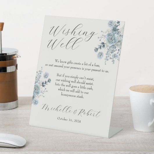 Bruiloft die goed wenst reclamebord met voetstuk (Insitu)