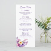 Bruiloft Diner en Bar Menu-Island Romance Menu (Staand voorkant)