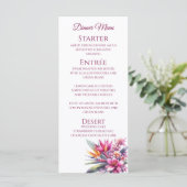 Bruiloft Diner en Bar Menu-Tropische Biss Menu (Staand voorkant)