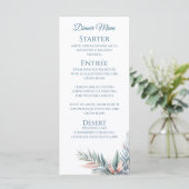 Bruiloft Diner en Bar Menu-Tropische Droom Menu (Staand voorkant)