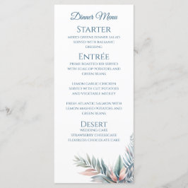 Bruiloft Diner en Bar Menu-Tropische Droom Menu