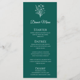 Bruiloft Diner en Bar Menu-Wildflower Elegance Menu