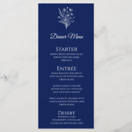 Bruiloft Diner en Bar Menu-Wildflower Elegance Menu