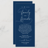 Bruiloft diner, plaats instelling dank u kaart (Voorkant / Achterkant)