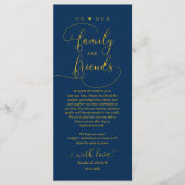 Bruiloft diner, plaats instelling dank u kaart (Voorkant)