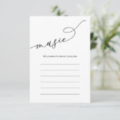 Bruiloft Diner Song Muziek Opties Informatiekaartje (Staand voorkant)