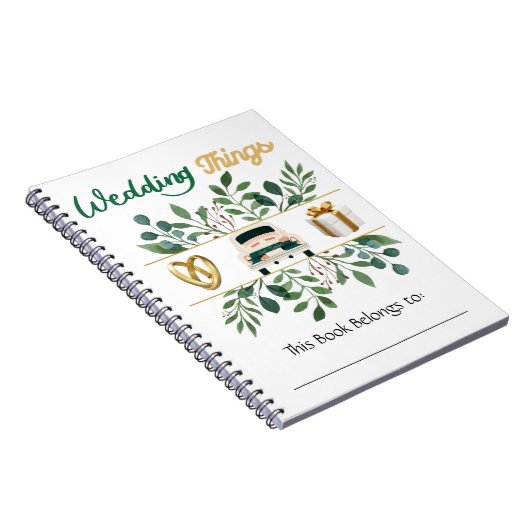 BRUILOFT DINGEN SPIRAAL NOTITIEBOEK (Rechterzijde)