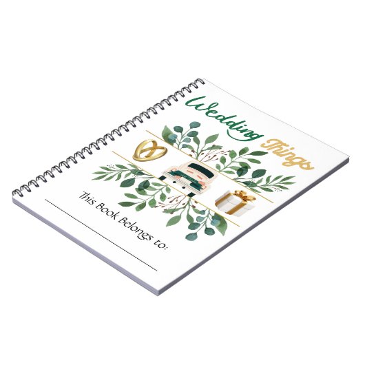 BRUILOFT DINGEN SPIRAAL NOTITIEBOEK (Linkerzijde)