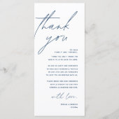 Bruiloft Dinner Place Instelling Dank u Kaart (Voorkant)