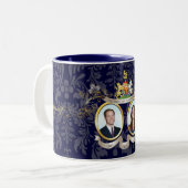 bruiloft-/DIY-kleuren Tweekleurige Koffiemok (Voorkant links)