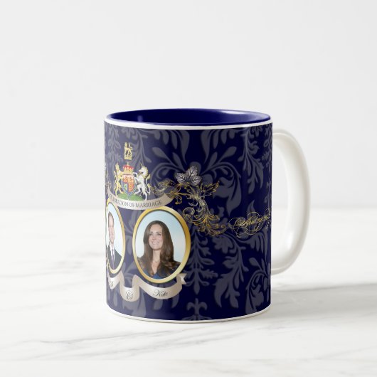 bruiloft-/DIY-kleuren Tweekleurige Koffiemok (Voorkant rechts)