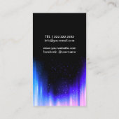 Bruiloft DJ's Karaoke Modern Music Event Visitekaartje (Achterkant)