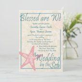 Bruiloft door het Zee Kaart (Staand voorkant)