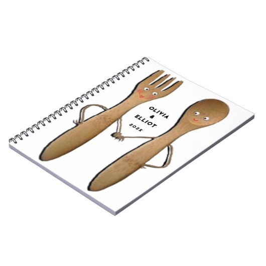 Bruiloft douche cadeau notitieboek (Linkerzijde)