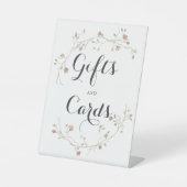 Bruiloft Douche Cadeaus & Kaarten Blush & Sage Flo Reclamebord Met Voetstuk (Voorkant)