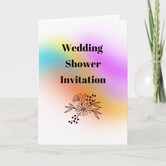 Bruiloft douche kaart (Voorkant)