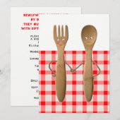 Bruiloft douche kaart (Voorkant / Achterkant)