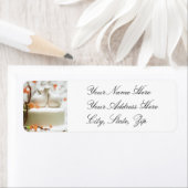 Bruiloft/douche retour adreslabels etiket (Insitu)