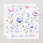 Bruiloft Douche uitnodiging (Voorkant / Achterkant)