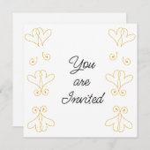 Bruiloft Douche uitnodiging (Voorkant / Achterkant)