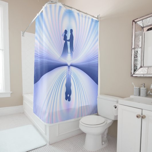 bruiloft douchegordijn (In situ)