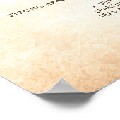 Bruiloft Drankenbar met Landelijke Boomtakken Poster (Hoek)