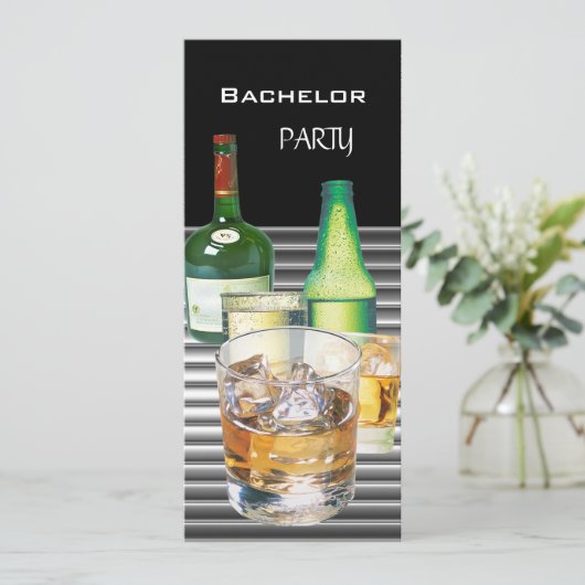 Bruiloft Drankflessen 2 Kaart (Staand voorkant)