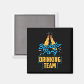 Bruiloft drankteam bruidegom bruid 1  magneet (Voorkant / Achterkant)