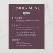 Bruiloft Drink & Diner Menu-Wijn en Wit- (Voorkant)