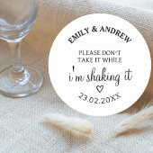 Bruiloft Drink Hoesje neem het niet terwijl ik ben Ronde Kartonnen Onderzetter