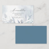 Bruiloft | Droge Waterverf Vloeiingsaccommodatie Informatiekaartje (Voorkant / Achterkant)