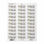 Bruiloft Dubbele ringen retour adres Etiket (Full Sheet)