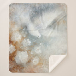 Bruiloft Duif Bloemige Sherpa Dekbed Sherpa Deken