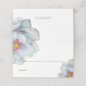 Bruiloft | Dusty Blue en Lila exotische Florence Plaatskaartje (Buitenkant ongevouwen)