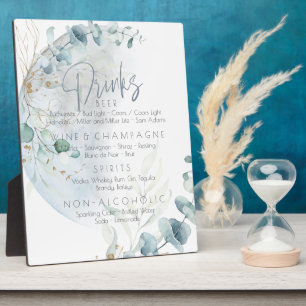 bruiloft Dusty Blue Over the Moon in Love Fotoplaat