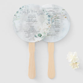 bruiloft | Dusty Blue Over the Moon in Love Handwaaier