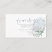 bruiloft | Dusty Blue Over the Moon in Love Informatiekaartje (Voorkant)