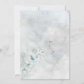 bruiloft | Dusty Blue Over the Moon in Love Kaart (Achterkant)