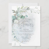 bruiloft | Dusty Blue Over the Moon in Love Kaart (Voorkant)