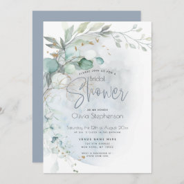 bruiloft | Dusty Blue Over the Moon in Love Kaart