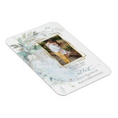 bruiloft | Dusty Blue Over the Moon in Love Magneet (Rechterzijde)