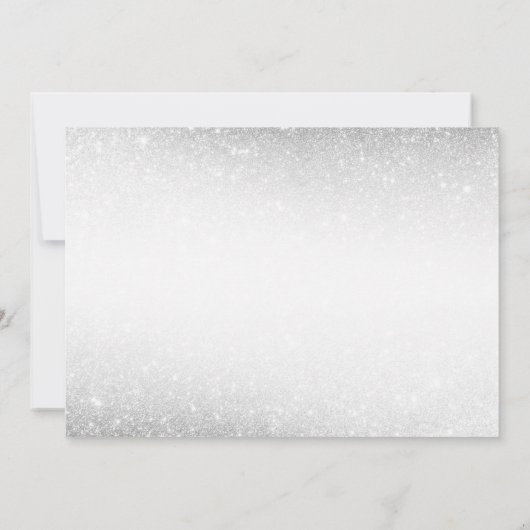 Bruiloft Dusty Blue Waterverf Flowers Silver Save The Date (Achterkant)