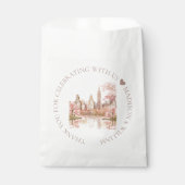 Bruiloft Dusty Roze Waterverf NYC Custom Bedankzakje (Voorkant)