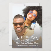 Bruiloft Een foto Save the Date Magnet Magnetische Uitnodiging (Voorkant)
