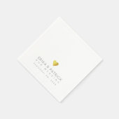 Bruiloft Eenvoudig Elegant ontworpen Servet (Hoek)