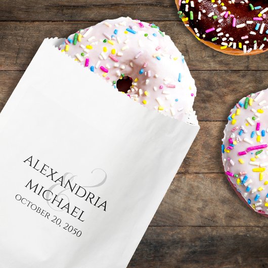 Bruiloft Eenvoudige minimalistische gunst Snoep Sj Bedankzakje