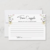 Bruiloft Eerste Jubileum Tijd Capsule Kaart (Voorkant)