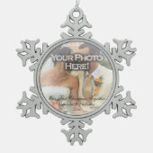 Bruiloft ~ Eerste Kerst Foto Ornament (Voorkant)